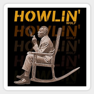 Howlin' Wolf Soul Man Rockin' Chair FanArt Sticker